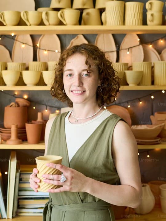A maker in her studio